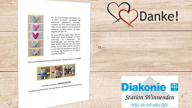 Dankesschreiben - Diakoniestation Winnenden