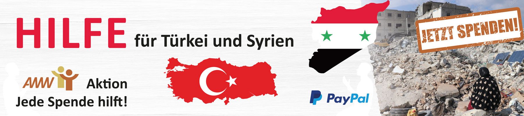 Spenden Türkei und Syrien